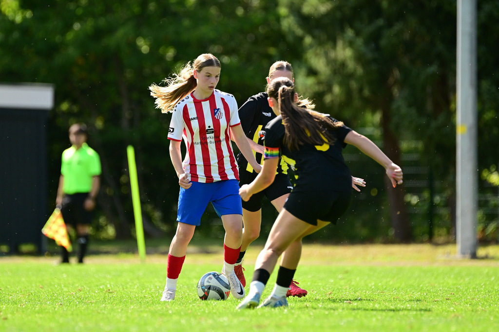 Fußball I Juniorinnen I Saison 2025-2026 I Oberliga Niedersachsen I 2. Spieltag I FC Rosengarten - ATSV Scharmbeckstotel | Der Sportfotograf. - Realisiert mit Pictrs.com