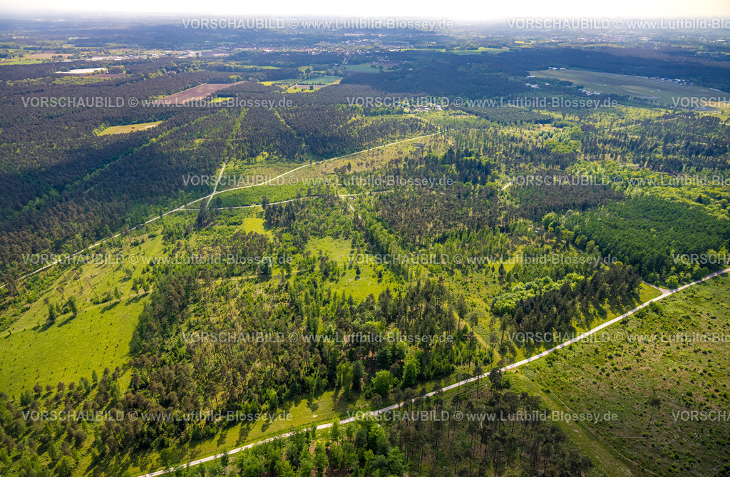 Augustdorf240505529Senne | Luftbild, Waldweiden Wistinghauser Senne Naturschutzgebiet, Heidelandschaft, Wald und Wiesen und Felder, Währentrup, Oerlinghausen, Ostwestfalen, Nordrhein-Westfalen, Deutschland