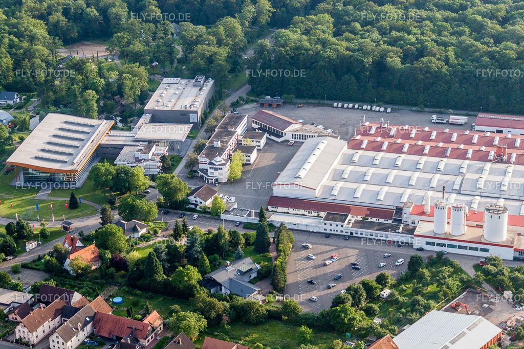 Gebäude und Produktionshallen auf dem Werksgelände  WeberHaus GmbH & Co. KG | Luftbild: Gebäude und Produktionshallen auf dem Werksgelände  WeberHaus GmbH & Co. KG im Ortsteil Linx in Rheinau im Bundesland Baden-Württemberg in Deutschland. Foto: IMG_28894.jpg vom 14.06.2010 durch Werner Riehm/FLY-FOTO.de - Realisiert mit Pictrs.com