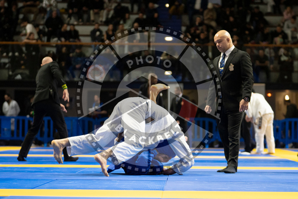 20240119PBB0927 | Fighters compete during the IBJJF European Championship in Paris, France, on January 19, 2024.
