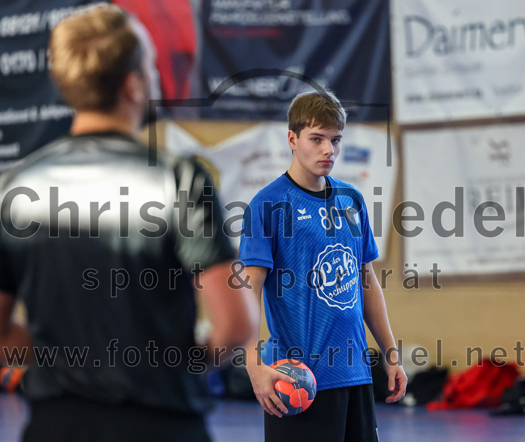 2022-12-17_003_SV_Anzing_gegen_TSV_Simbach | Anzing, Deutschland, 17.12.2022:
Handball, Bayernliga männliche A-Jugend 2022 / 2023, 9. Spieltag, SV Anzing gegen TSV Simbach, Endergebnis: 39:30

Kilian Oberlechner (TSV Simbach, #80)

Foto: Christian Riedel / fotografie-riedel.net