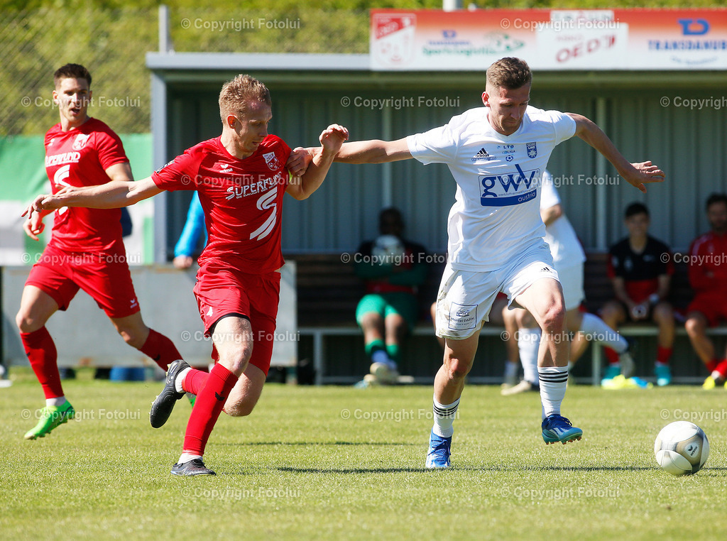 A_LUI_27042024_49 | SPORT,FUSSBALL,LT1 OOE LIGA ASKOE OEDT-UNION EDELWEISS LINZ 27.04.2024 IM BILD: FLORIAN FELLINGER (OEDT) UND KENAN RAMIC (EDELWEISS) FOTO:FOTOLUI