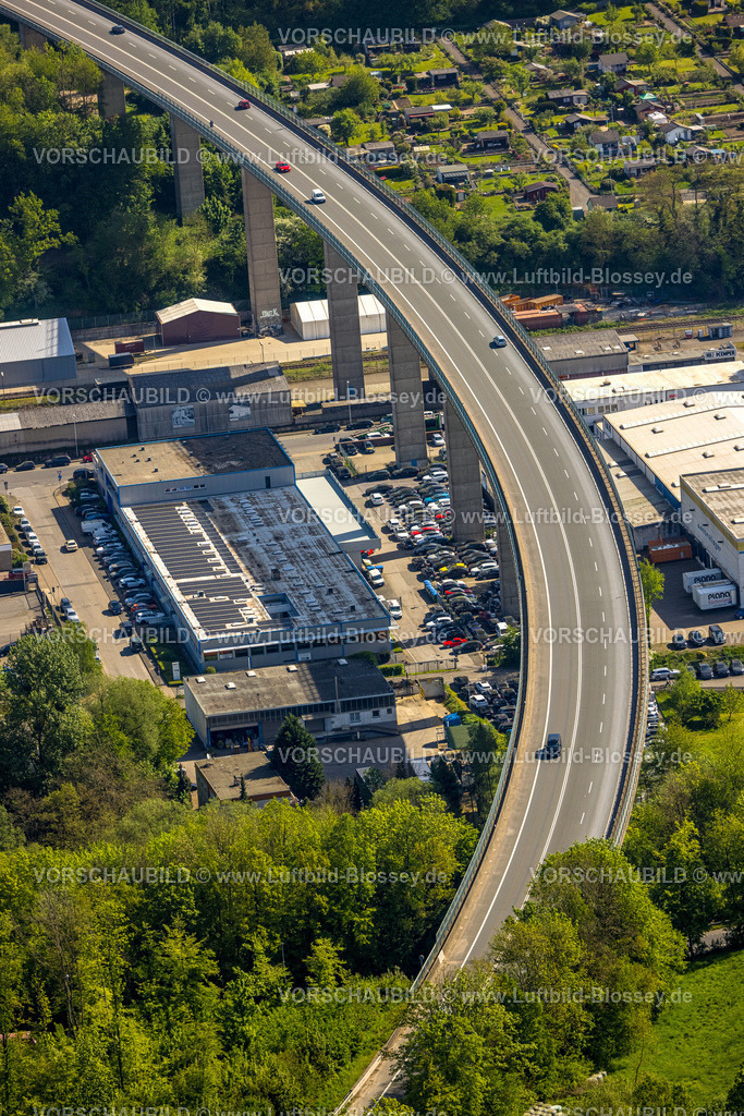 Hagen240504353 | Luftbild, Brücke Volmeabstieg zur Bundesstraße B54, Landesstraße L693, Gewerbegebiet Delsterner Straße, Eilpe, Hagen, Ruhrgebiet, Nordrhein-Westfalen, Deutschland