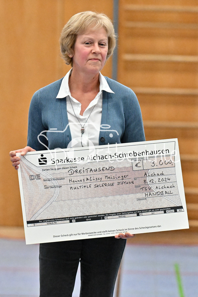 TSV Aichach - SG 1871 Augsburg/Gersthofen | Spendenuebergabe MS-Stiftung