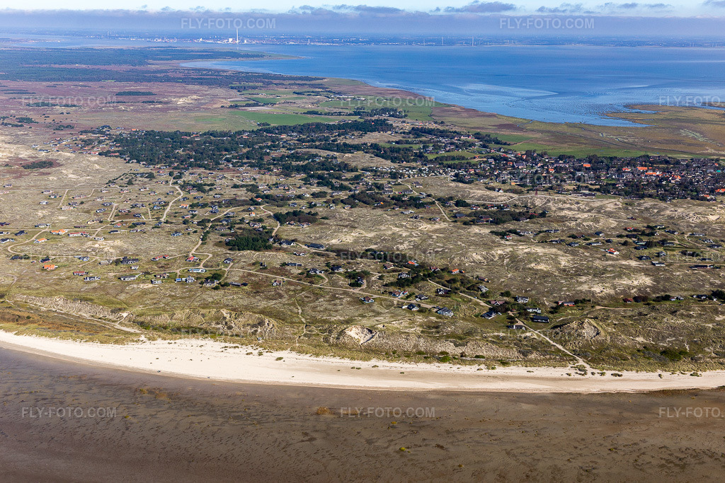 Aerial view: View of the town in Fanø in the state South Denmark, Denmark.Photo: IMG_118682.jpg taken on 09/21/2019 by Werner Riehm/FLY-FOTO.comResolution of the original: 5472 x 3648 px