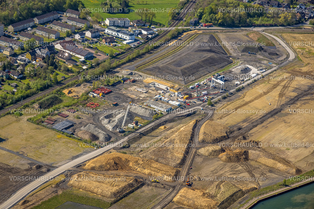 Bergkamen230406494 | Luftbild, Wasserstadt Aden, Baugebiet für geplantes Stadtquartier auf dem Gelände der ehemaligen Zeche Haus Aden, Baustelle, Weddinghofen, Bergkamen, Ruhrgebiet, Nordrhein-Westfalen, Deutschland