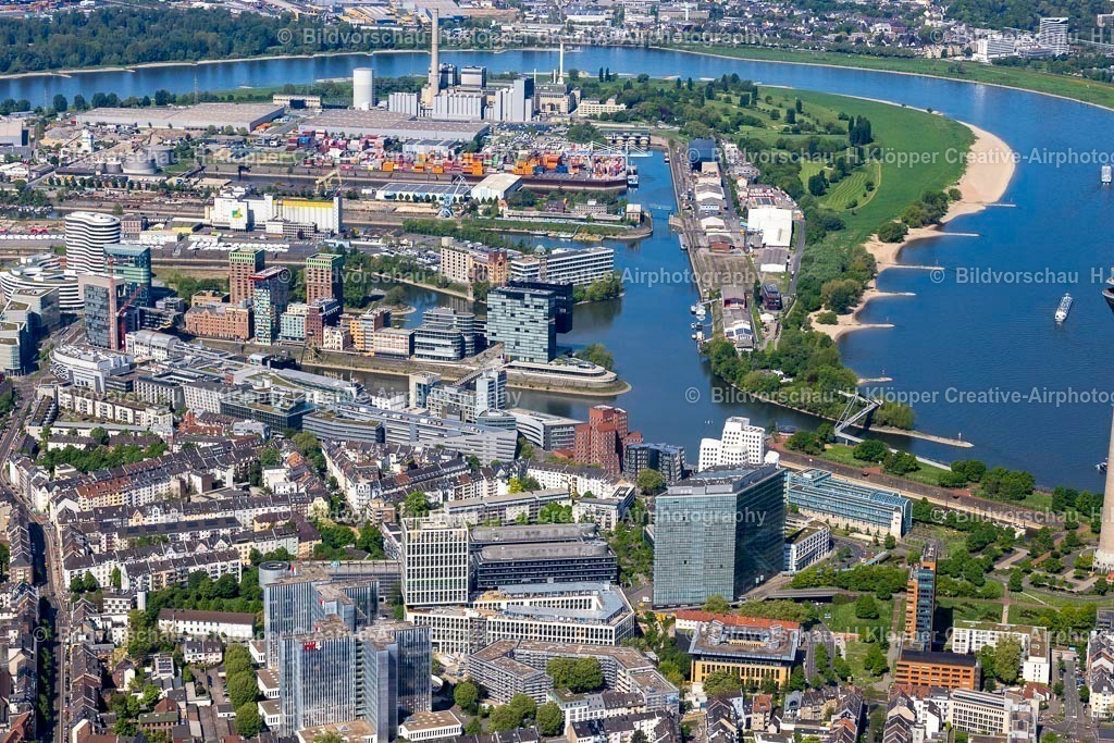 Luftbild Düsseldorf-2353 | Luftbild Stadtansicht vom Innenstadtbereich in Düsseldorf - Realisiert mit Pictrs.com