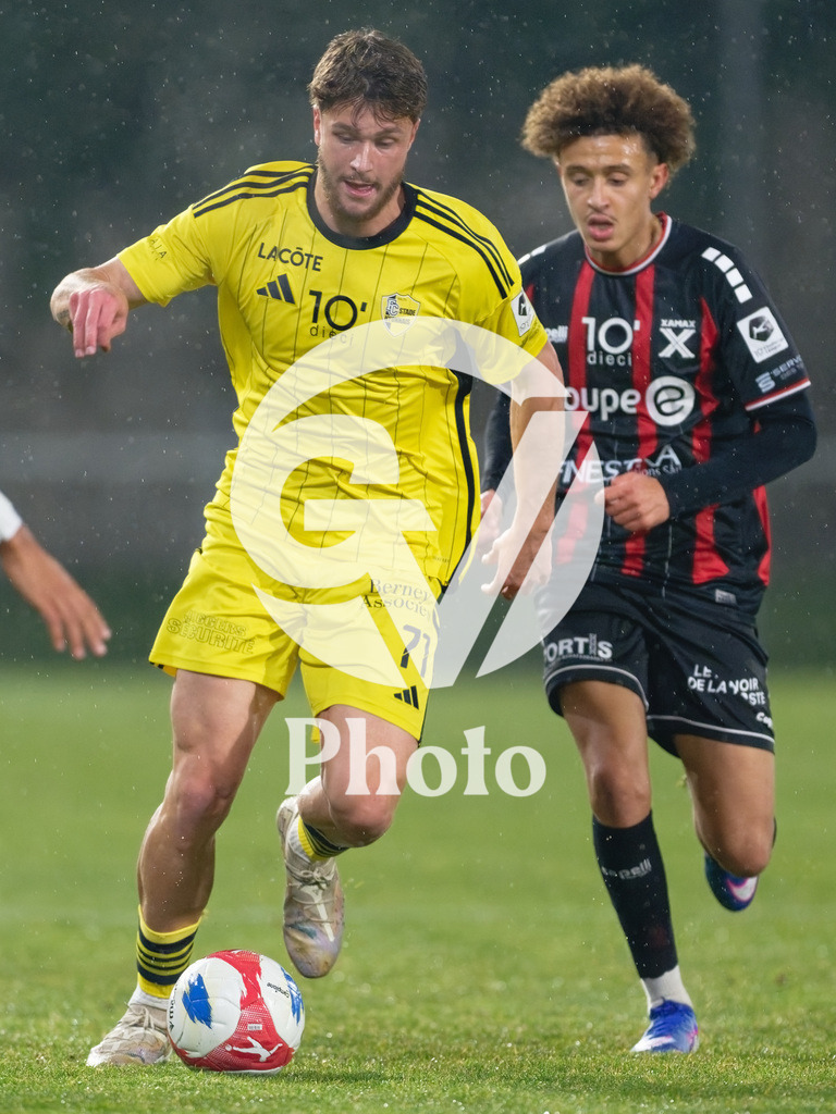 dieci Challenge League - FC Stade Nyonnais v Neuchatel Xamax FCS |  during the dieci Challenge League match between FC Stade Nyonnais and Neuchatel Xamax FCS at Centre sportif de Colovray in Nyon, Switzerland
