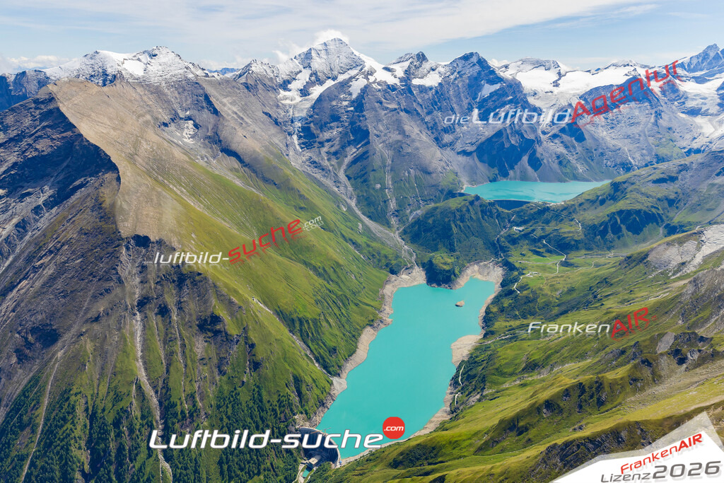 Stauseen Kaprun Bild- Das Luftbild wurde 2025 vom UL-Flugzeug heraus erstellt ( keine Drohne ) - Hochauflösende Luftaufnahme -Nicht vergleichbar mit Google Maps oder Satelittenbilder- Die Geschenkidee !Mit Lizenz und Bildrechte bestellbar