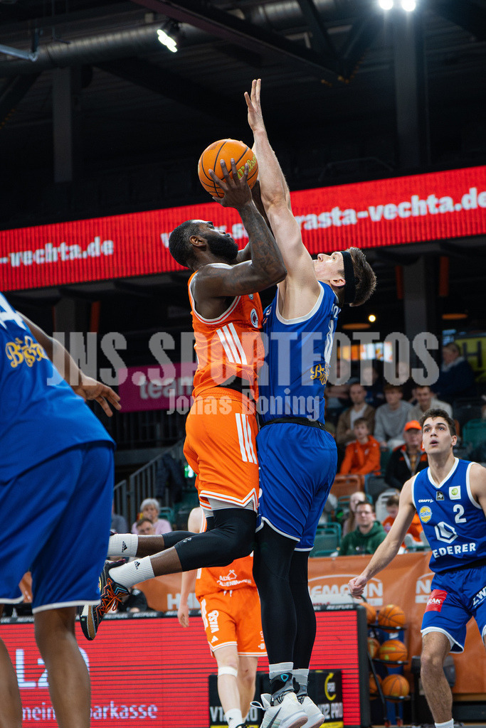 Basketball I Herren I Saison 2025-2026 I 2. Bundesliga ProB Nord I 23. Spieltag I RASTA Vechta II - EN Baskets Schwelm I 7715 | Aula Maarufu Sumbry (0, RASTA Vechta II) - Realisiert mit Pictrs.com