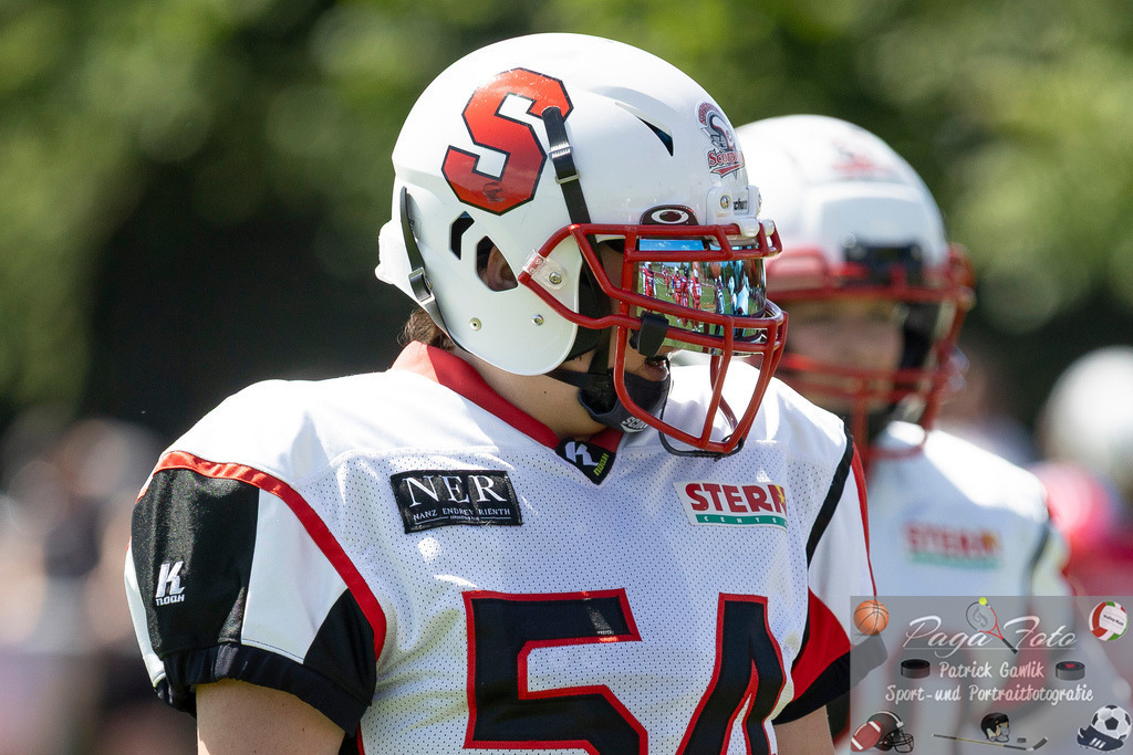 GFLW 1: German Football League Women 1: Rodgau Pioneers Ladies - Stuttgart Scorpions Sisters, 07.06.2026 | Sarah Späth / Spaeth (Stuttgart Scorpions Sisters #54), Rodgau Pioneers Ladies - Stuttgart Scorpions Sisters, Rodgau, Maingau-Energie-Stadion "Am Weichsee", 7.6.2026 - Realisiert mit Pictrs.com