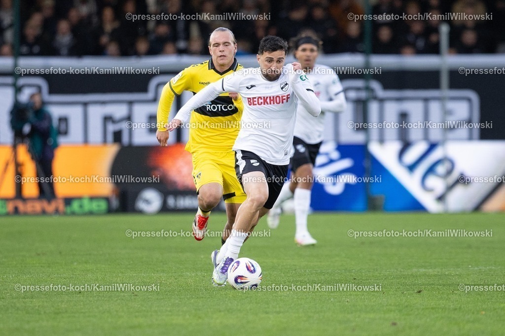 xKWI16092501073 | 16.09.2025, xkwix, Fußball, Dritte Liga, SC Verl - Alemannia Aachen, Sportclub Arena: Berkan Taz (SC Verl #10) 