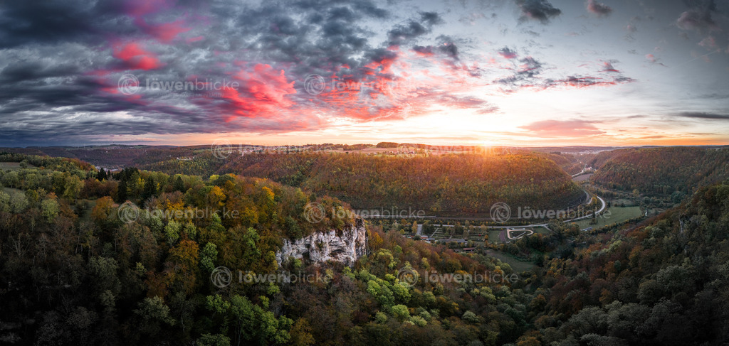Brennender Himmel über dem Geiselstein | löwenblicke | shop