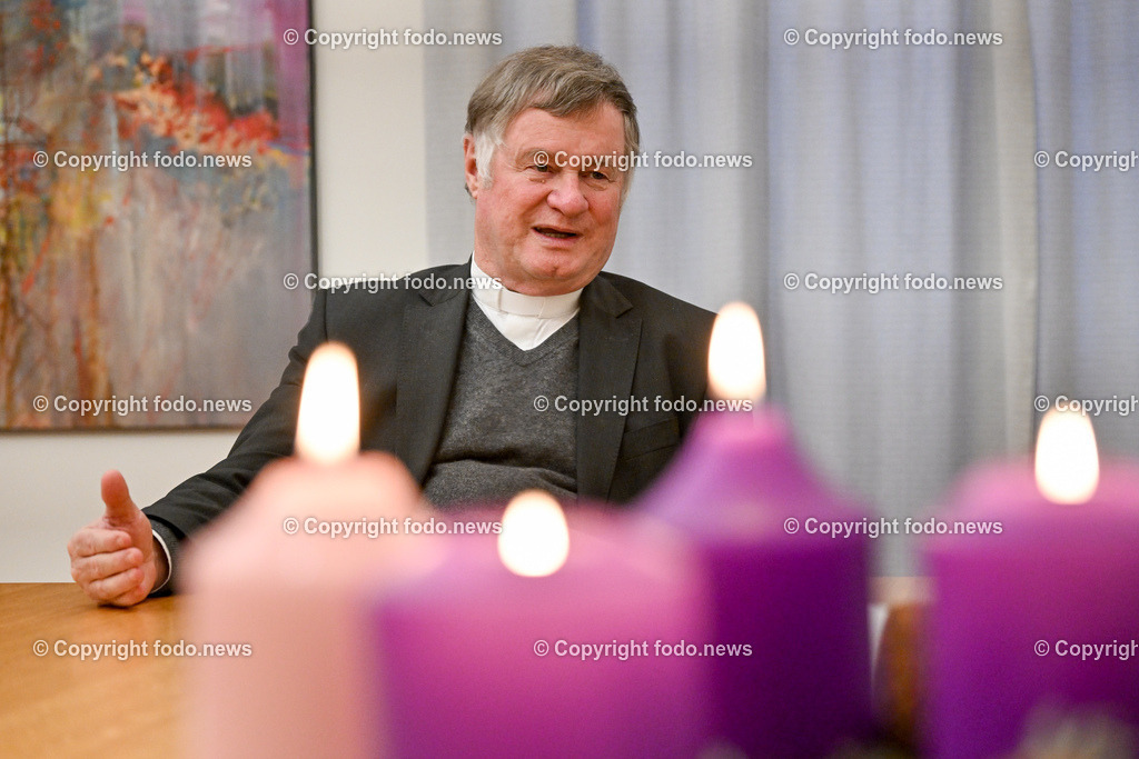 Manfred Scheuer (Bischof der Dioezese Linz)_ 20.12.2023-23 | 20.12.2023, Bischofshof Linz, AUT, Manfred Scheuer (Bischof der Dioezese Linz), im Bild Manfred Scheuer (14. Bischof der Dioezese Linz, Dioezesanbischof der Katholischen Kirche in Oberoesterreich)