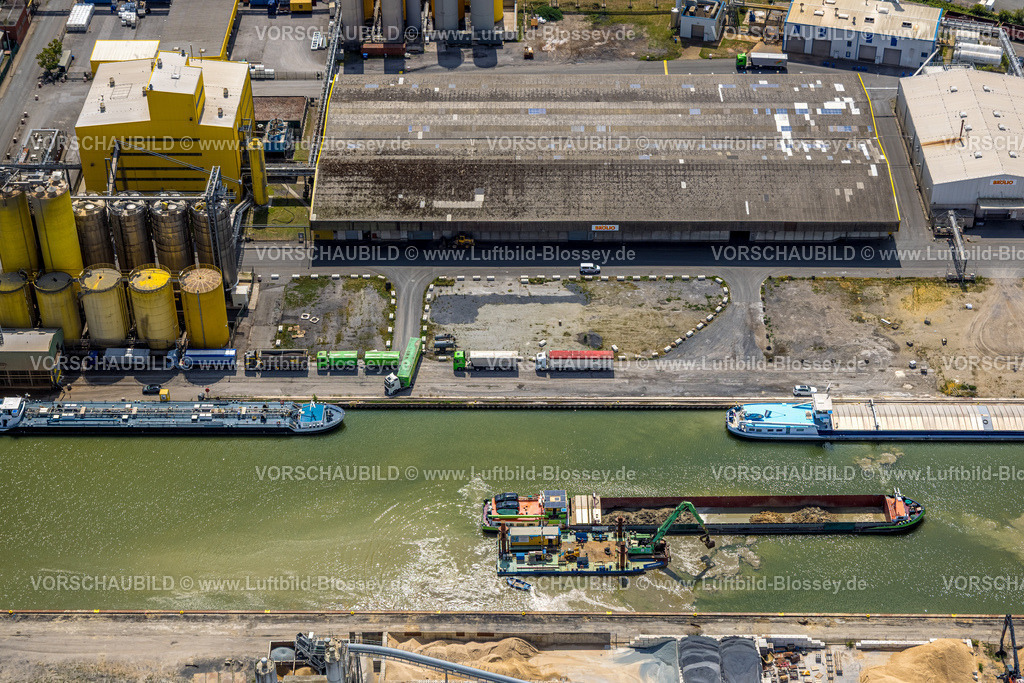 Hamm250702505West | Luftbild, Baggerschiff Christopher auf dem Datteln-Hamm-Kanal, Mitte, Hamm, Ruhrgebiet, Nordrhein-Westfalen, Deutschland