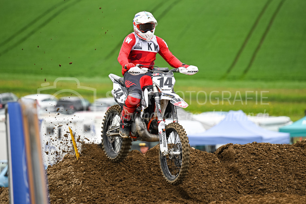 Motocross Schlatt bei Winterthur - 30. April 2023 | #14 Guentensperger Daniel aus Wernetshausen (CH) auf KTM in der Kategorie Senioren am Motocross Schlatt bei Winterthur, 30. April 2023. 
Instagram: @mx_schlatt | @mc_wila | @sam_schweiz
Bild: Sportfotografie Markus Aeschimann | www.markus-aeschimann.ch - Realisiert mit Pictrs.com
