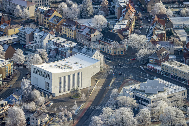 Hamm221203008 | Luftbild, Winterliche Städtische Musikschule Hamm, Mitte, Hamm, Ruhrgebiet, Nordrhein-Westfalen, Deutschland