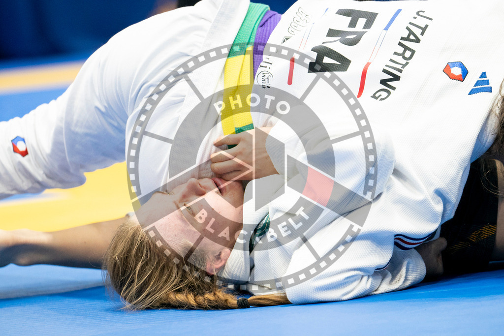 20240124PBB04398 | Fighters compete during the second day of the IBJJF European Championship in Paris, France, on January 24, 2024.