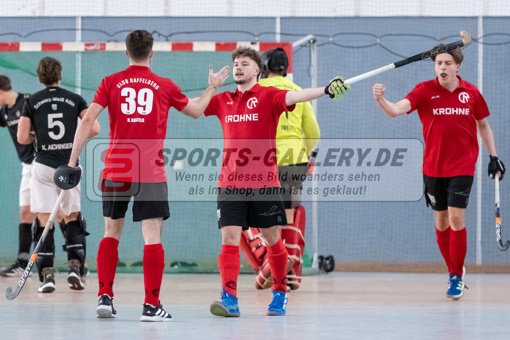 HK_20250202_102274 | 2. Bundesliga Halle Herren Club Raffelberg - Schwarz Weiss Köln am 2.2.2025 Halle am Raffelberg, Duisburg ,
