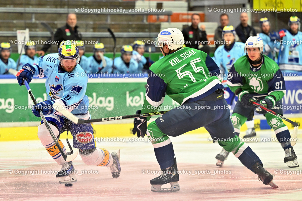 EC iDM Wärmepumpen VSV vs. KHL Sisak | #16 Kevin Hancock EC VSV, EC iDM Wärmepumpen VSV vs. KHL Sisak, EC iDM Wärmepumpen VSV vs. KHL Sisak am 02.09.2025 in Villach (Stadthalle Villach), Austria, (Photo by Bernd Stefan)