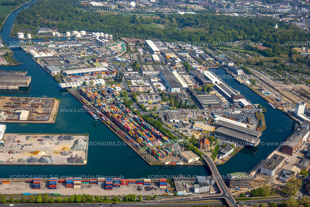 Dortmund220500796DortmunderHafen | Luftbild vom Dortmunder Hafen mit Speicherstraße und Kanalstraße, e-port-dortmund, Dortmund-Ems-Kanal, Containerhafen,  Hafen, Dortmund, Ruhrgebiet, Nordrhein-Westfalen, Deutschland 
