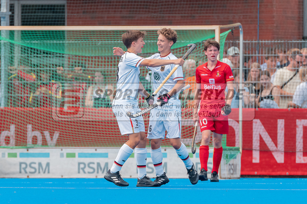 HK_20230716_102908 | Euro Hockey MU18 Boys Finale Belgium vs Germany Championship Girls &amp; Boys am 16.7.2023 CHTC , Krefeld ,