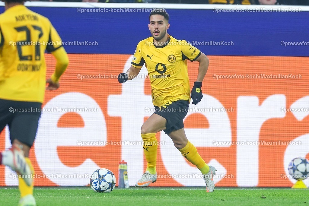 UCL25112501035 | 25.11.2025, Fußball, UEFA Champions League, Borussia Dortmund - FC Villarreal, BVB Stadion, 5. Spieltag, Saison 2025 2026: Yan Couto&nbsp;(BVB #02)  Regulations prohibit any use of photographs as image sequences and or quasi-video.