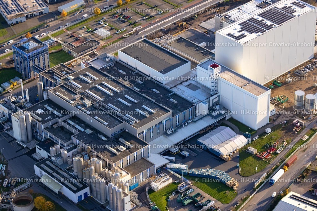 Luftbild Moers-5744 | Luftbildfotografie Lebensmittel- Hersteller "Moers Frischeprodukte GmbH & Co. KG" in Moers im Bundesland Nordrhein-Westfalen, Deutschland - Realisiert mit Pictrs.com