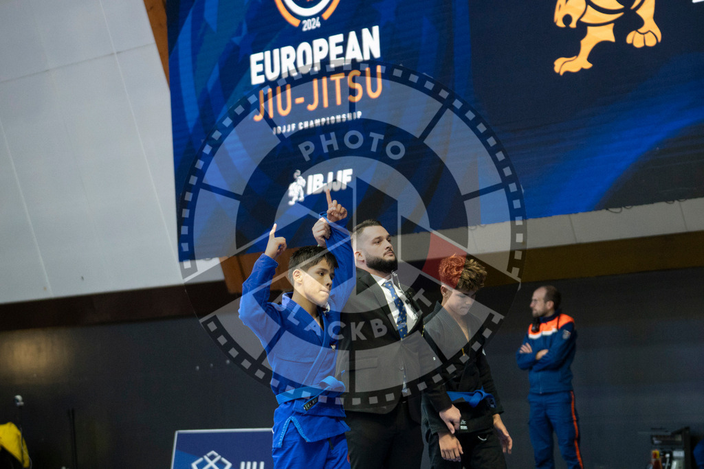 20240119PBB2215 | Fighters compete during the IBJJF European Championship in Paris, France, on January 19, 2024.