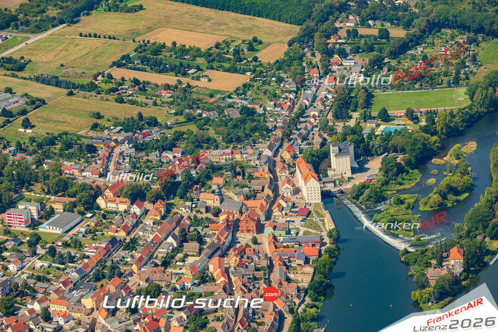 Luftaufnahme  Alsleben - Die Luftaufnahme wurde 2025 vom UL-Flugzeug heraus erstellt ( ohne Drohne ) - Hochauflösende Luftaufnahme - für professionelle Ausdrucke geeignet. Die Geschenkidee !Mit Lizenz und Bildrechte bestellbar