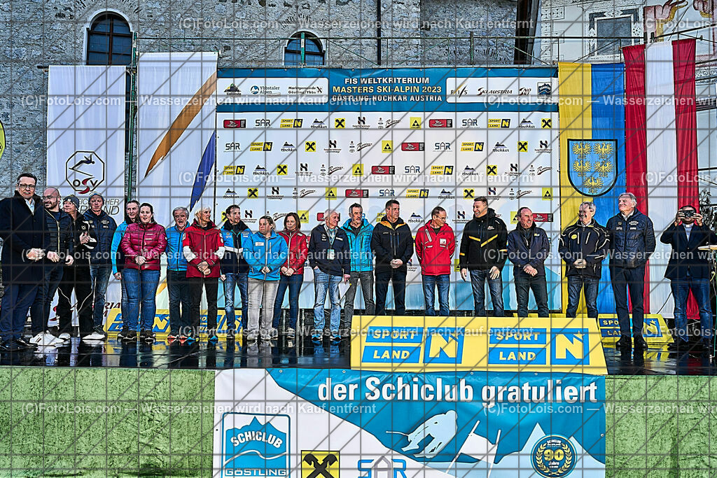 ALP2222_FMC-Wellcome_People of Honor | (C)FotoLois.com, Alois Spandl, World Criterium Masters Ski Alpin 2023 Hochkar, WellcomeFeier mit Siegerehrungen Slalom A + GiantSlalom C, Mo 20. März 2023.