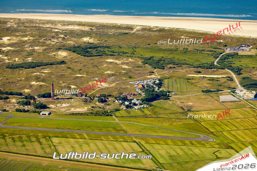 Aktuelles Luftbild von  Norderney - Die Luftaufnahme wurde 2022 mittels UL-Flugzeug erstellt ( keine Drohne ) - hochauflösende Kamera-Systeme von  Canon -Beste Qualität - Für grossformatige Ausdrucke geeignet. Die Geschenkidee !