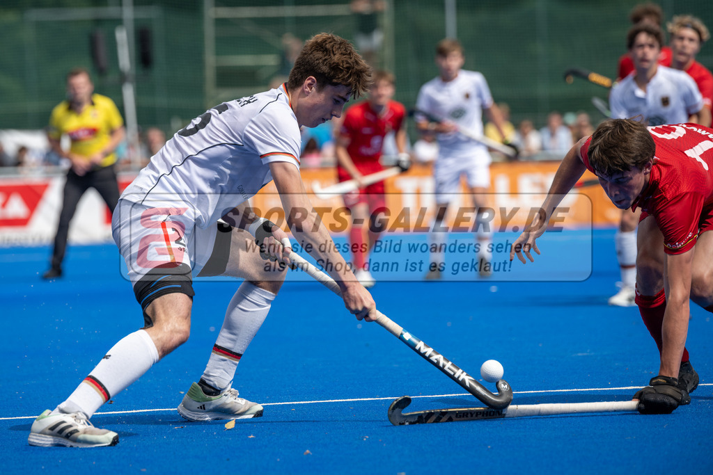 SFE_20230716_0382 | EuroHockey EM U18 Boys Final Belgium vs Germany am 16.07.2023 in Krefeld (Gerd-Wellen-Hockeyanlage), Photo: Stephan Fehrmann 2023 (Sports-Gallery)
