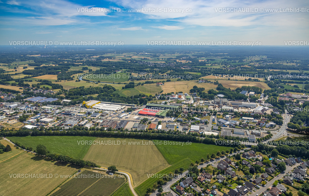 Schermbeck220703795 | Luftbild, Gewerbegebiet Heetwinkel, Schermbeck, Ruhrgebiet, Nordrhein-Westfalen, Deutschland