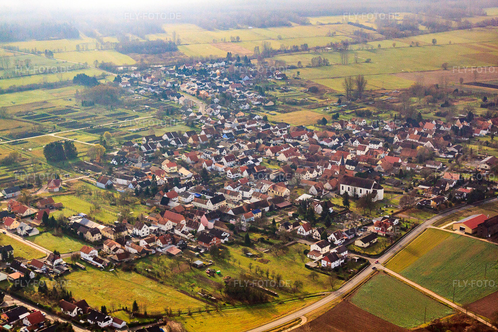 Luftbild: St. Ulrich in Kapsweyer im Bundesland Rheinland-Pfalz in Deutschland. Foto: IMG_35581.jpg vom 20.11.2010 durch Werner Riehm/FLY-FOTO.de