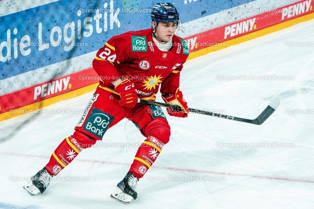 KKU10012501019 | 10.01.2025, xkkux, Eishockey, Penny DEL, Düsseldorfer EG - Straubing Tigers, PSD-BANK Dome: Alexander Blank (DEG #24)