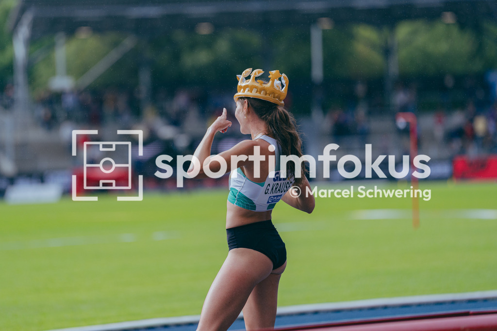 Deutsche Meisterschaften der Frauen und Männer 2026 | Gesa Felicitas Krause, Silvesterlauf Trier, 3000 Meter Hindernis, finale, Deutsche Meisterschaften der Frauen und Männer 2026, Lohrheidestadion Bochum-Wattenscheid, 26.07.2026. Foto: Marcel Schwering / sportimfokus - Realisiert mit Pictrs.com