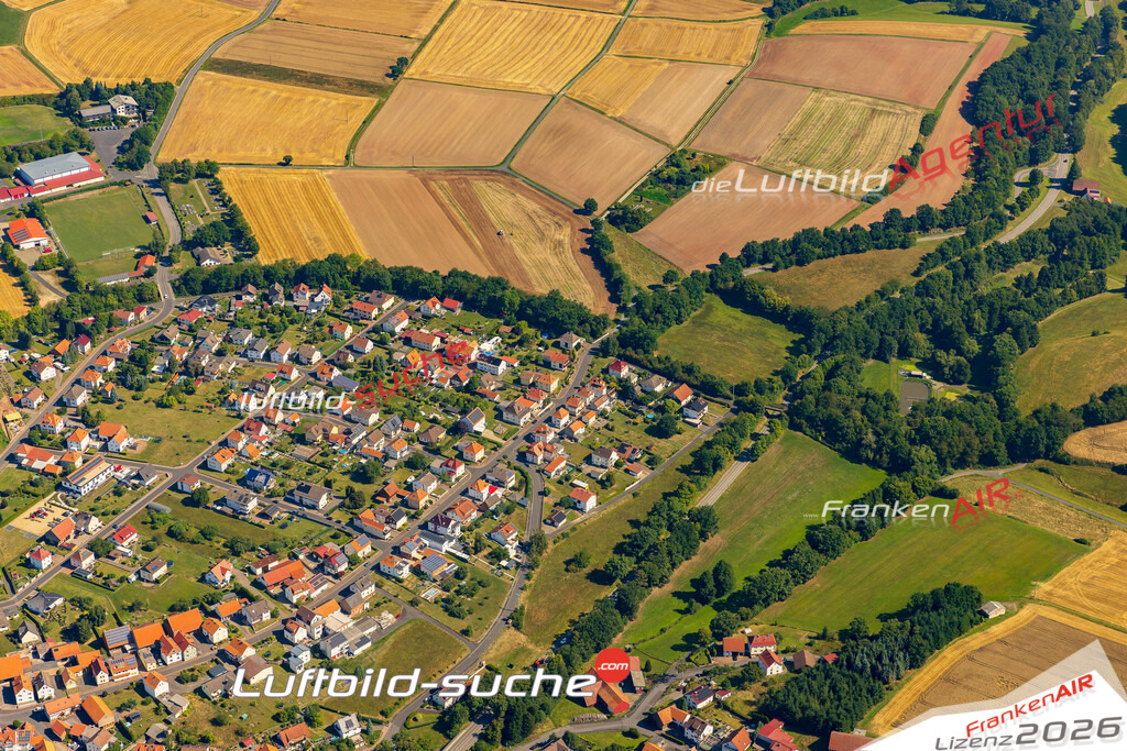 Schöne Luftaufnahme als Geschenk in Ransbach Hohenroda - Die Luftbildaufnahme wurde 2025 vom UL-Flugzeug heraus erstellt ( keine Drohne ) - Hochauflösende Luftaufnahme -Nicht vergleichbar mit Google Maps oder Satelittenbilder- Die Geschenkidee !Mit Lizenz und Bildrechte bestellbar