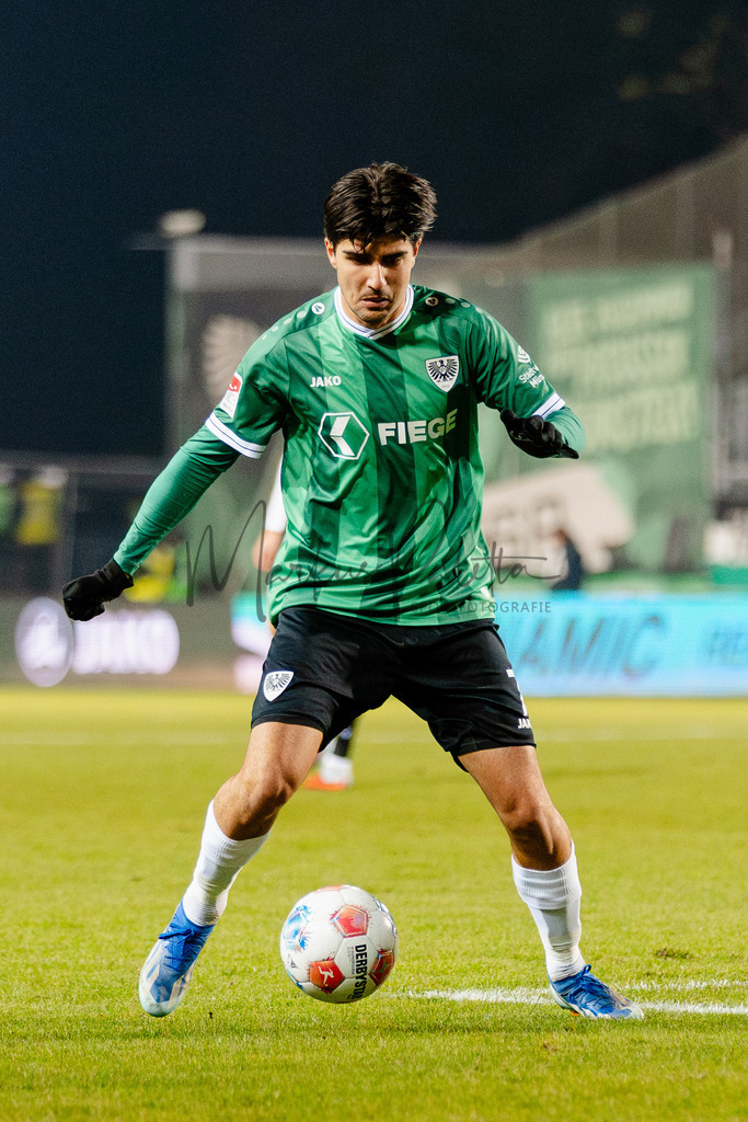 2. Bundesliga, Saison 2025/26, 15. Spieltag: SC Preußen Münster - Hannover 96 | Münster, 05.12.2025: 2. Bundesliga, 15. Spieltag, SC Preußen Münster gegen Hannover 96 im LVM-Preußenstadion in Münster. Foto: sportfotografie.ms | Markus Paletta - Realisiert mit Pictrs.com