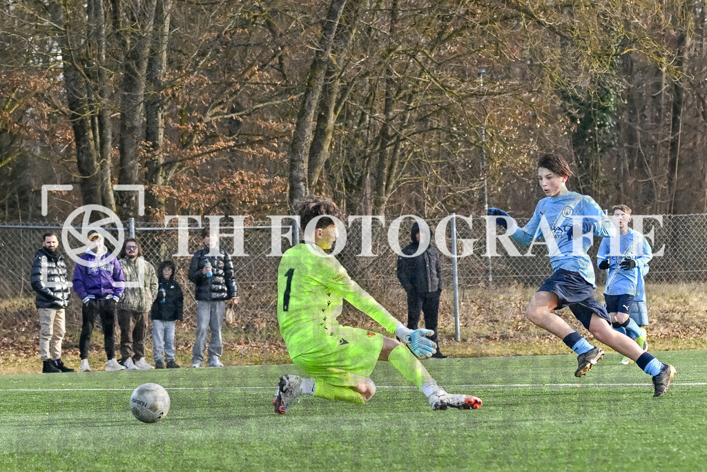 GER, Manchester City - FC Basel, Fussball, PS-Immo-Cup 2026,U14 Feldturnier, 17.01.2026 | City, Basel