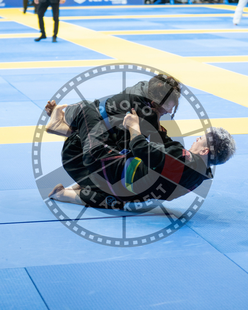 20240122PBB5198 | Fighters compete during the second day of the IBJJF European Championship in Paris, France, on January 22, 2024.