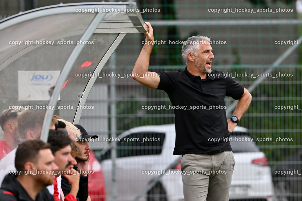 SAK vs. ATUS Ferlach | Headcoach ATUS Ferlach Darko Djukic, SAK vs. ATUS Ferlach, SAK vs. ATUS Ferlach am 01.08.2025 in Klagenfurt (Sportpark Welzenegg), Austria, (Photo by Bernd Stefan)