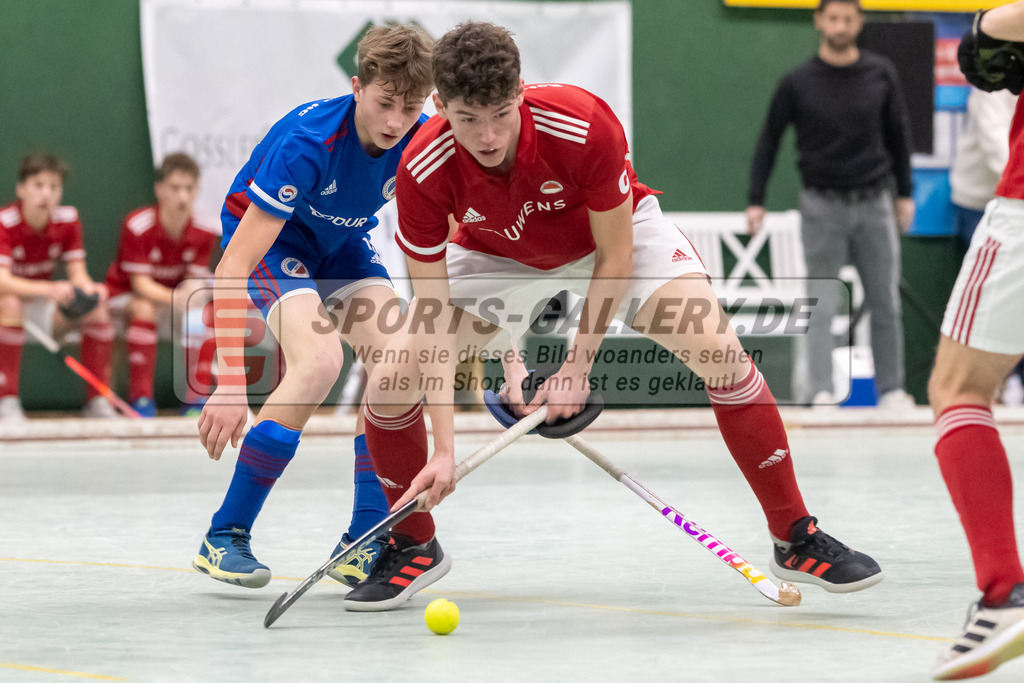 SFE_20230305_0065 | Deutsche Meisterschaft Männliche U16 Halle 2023 am 05.03.2023 in Köln (KTHC Stadion Rot-Weiss Köln Tennis and Hockey Club), Photo: Stephan Fehrmann 2022 (Sports-Gallery)