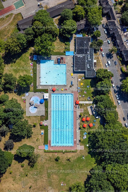 Castrop-Rauxel220706151 | Luftbild, Parkbad Nord Freibad, Ickern, Castrop-Rauxel, Ruhrgebiet, Nordrhein-Westfalen, Deutschland