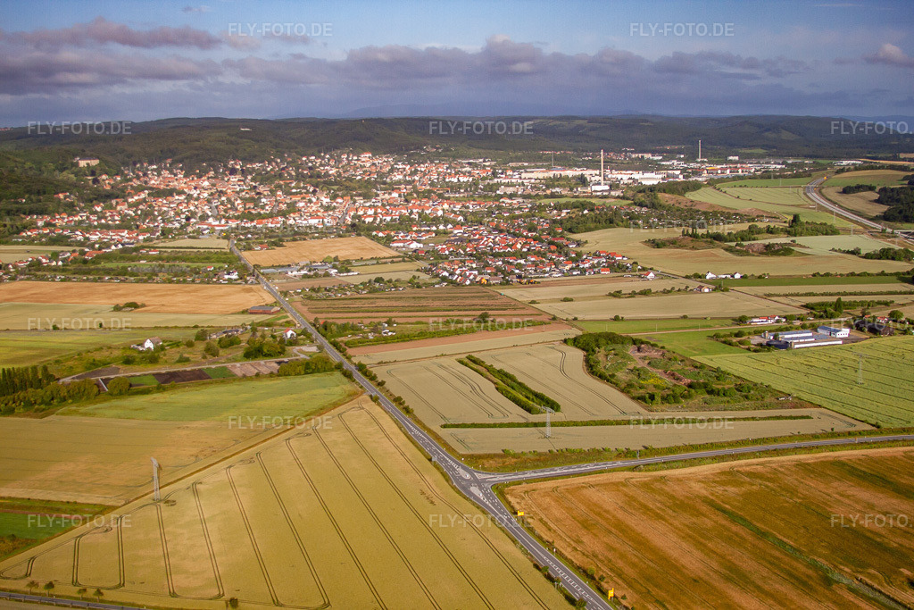 Luftbild: Ortsansicht von Nordosten in Blankenburg im Bundesland Sachsen-Anhalt in Deutschland. Foto: IMG_58347.jpg vom 30.06.2013 durch Werner Riehm/FLY-FOTO.de