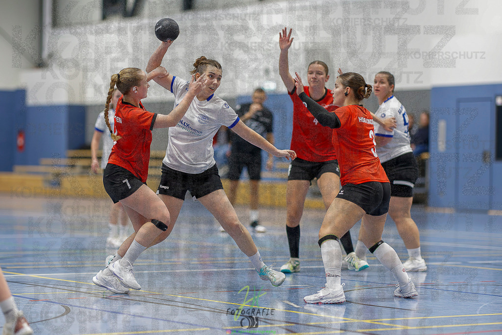 Frauen 2. Bezirksklasse; SG Rechtenbach - HSG Linden II | Frauen 2. Bezirksklasse; SG Rechtenbach - HSG Linden II am 16.11.2025 in Rechtenbach (Sporthalle Rechtenbach)Photo © 2025 - Jörg Heinrich - Realisiert mit Pictrs.com