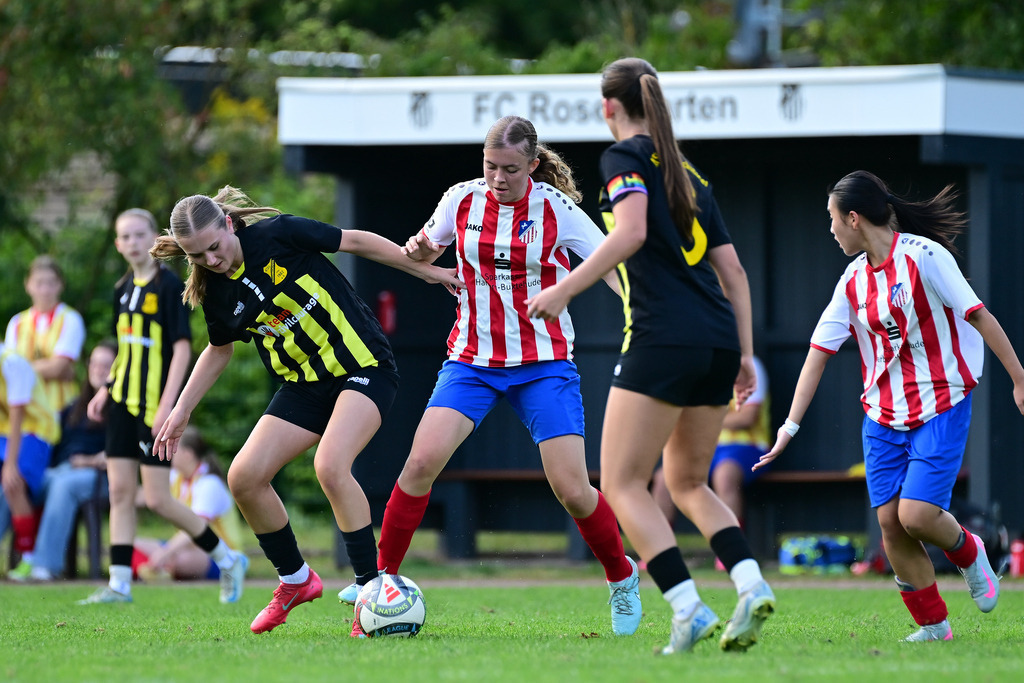 Fußball I Juniorinnen I Saison 2025-2026 I Oberliga Niedersachsen I 2. Spieltag I FC Rosengarten - ATSV Scharmbeckstotel | Der Sportfotograf. - Realisiert mit Pictrs.com