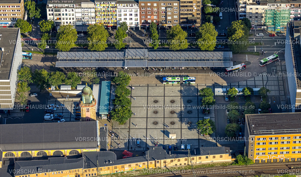 Hagen230903322 | Luftbild, Busbahnhof am Hauptbahnhof, Berliner Platz, Mittelstadt, Hagen, Ruhrgebiet, Nordrhein-Westfalen, Deutschland