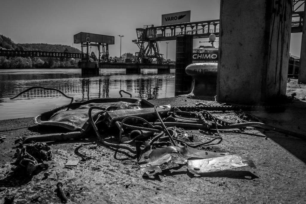 Birsfelder Hafen | black/white, bnw - Realisiert mit Pictrs.com