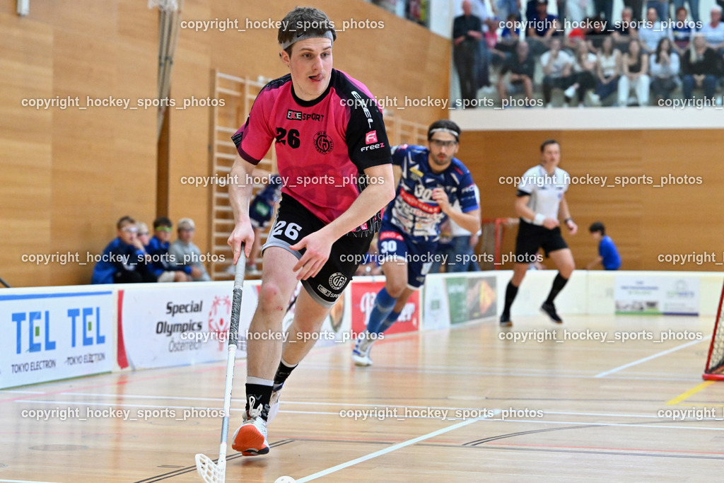 VSV Unihockey vs. Wiener Floorball Verein | #26 Alexander Hanschur Wiener Floorballverin, VSV Unihockey vs. Wiener Floorball Verein, VSV Unihockey vs. Wiener Floorball Verein am 18.05.2025 in Villach (Ballspielhalle St. Martin), Austria, (Photo by Bernd Stefan)